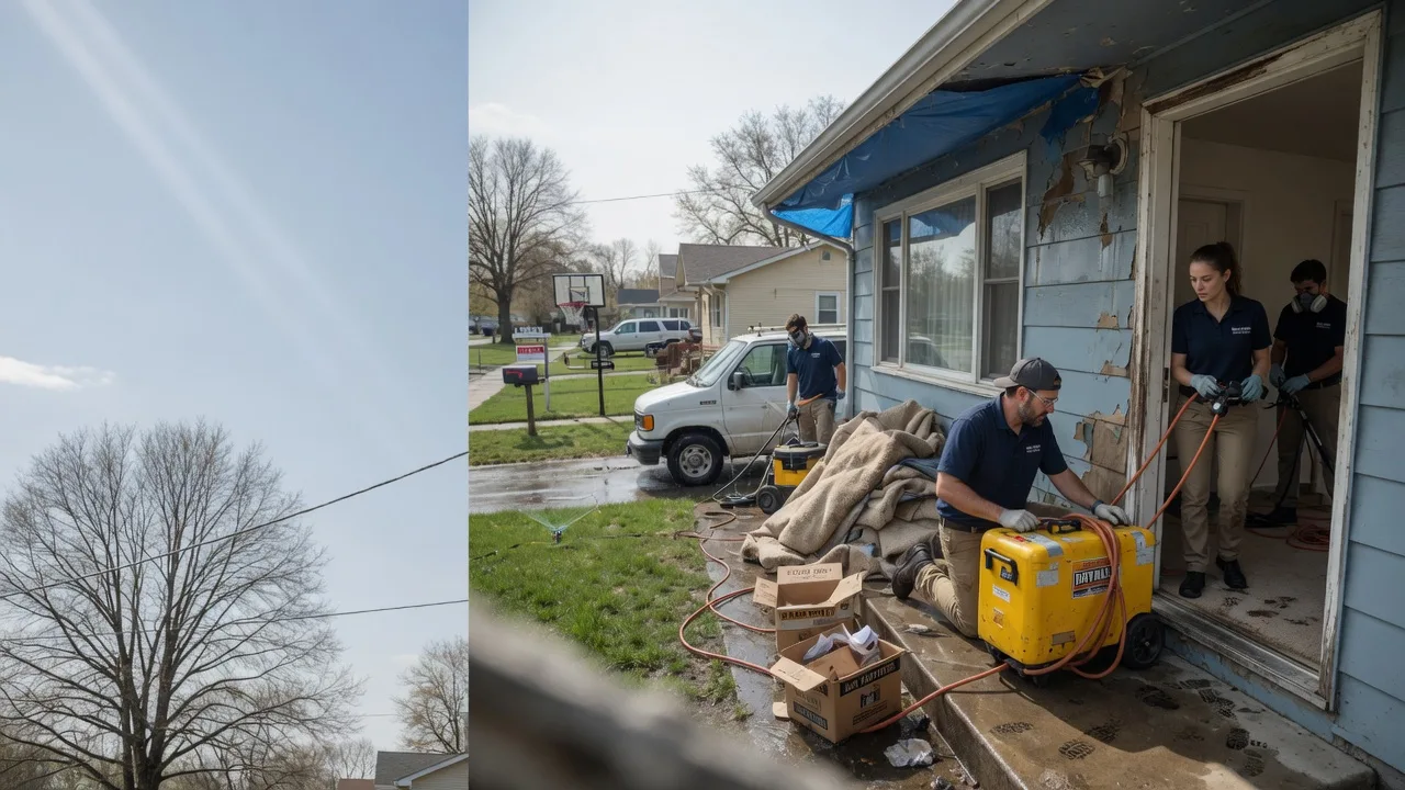 Basement Flood Cleanup in Columbia, IL near me